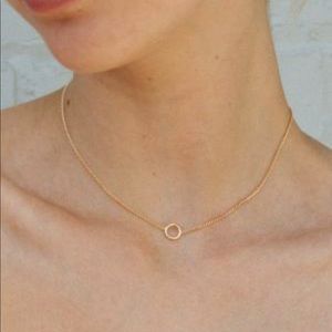 Brandy Melville Gold Circle Charm Necklace